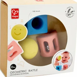 Lot de 3 hochets géométriques en riz