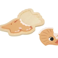 Lot de 4 puzzles évolutifs Dino (14 pièces)