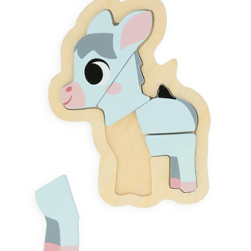 Lot de 4 puzzles évolutifs Ferme (14 pièces)