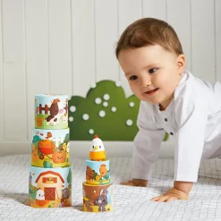 Ma première pyramide à empiler Ferme poule (6 pièces)