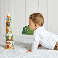 Ma première pyramide à empiler Ferme poule (6 pièces)