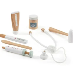 Mallette et accessoires de Docteur en bois blanc