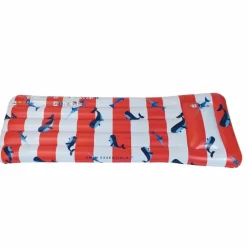 Matelas aquatique Baleine rouge et blanc