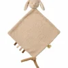 Maxi doudou attache sucette Teddy Lapin Beige