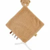 Maxi doudou attache sucette Teddy Ours Caramel