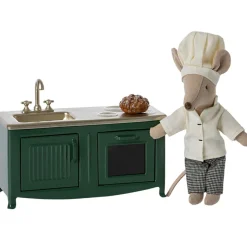 Meuble de cuisine vert foncé