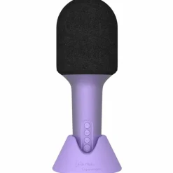 Microphone Bluethooth avec haut-parleur intégré Glitter pourpre
