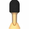 Microphone Bluethooth avec haut-parleur intégré Glitter or