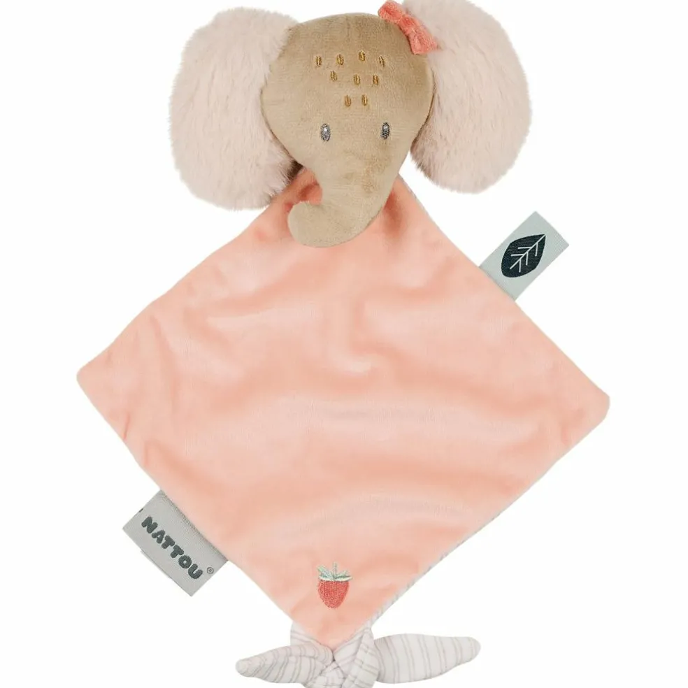 Mini doudou attache sucette Oli L'éléphant (19 cm)