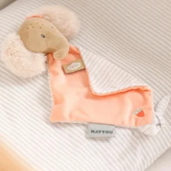 Mini doudou attache sucette Oli L'éléphant (19 cm)