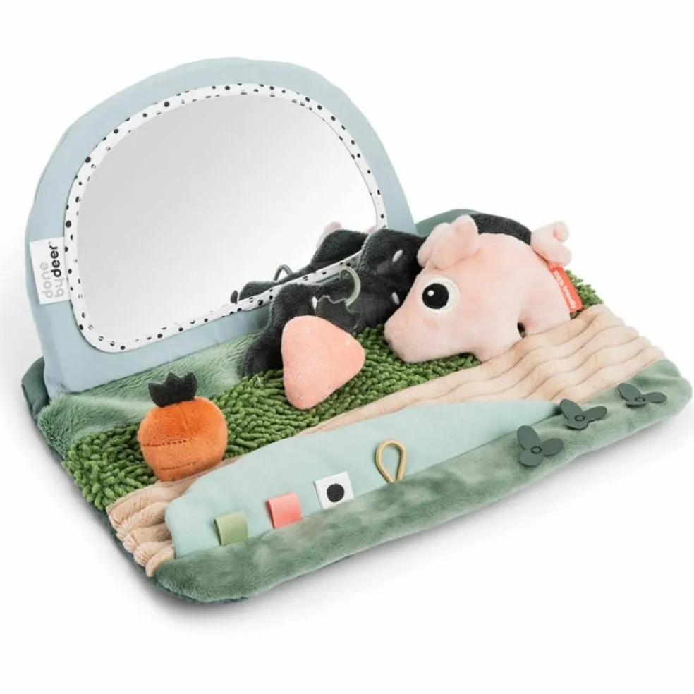 Miroir d'éveil Tummy time Tiny farm Multicolore