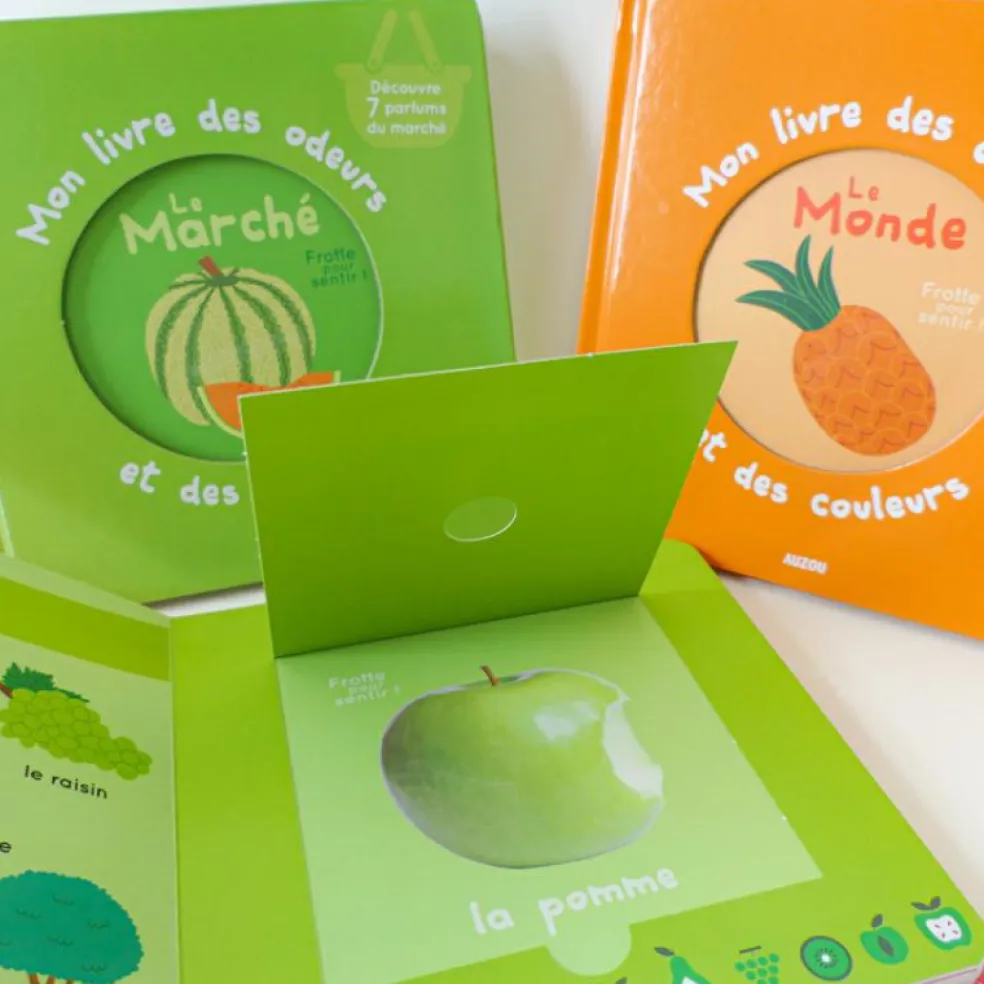 Mon livre des odeurs et des couleurs - le marché