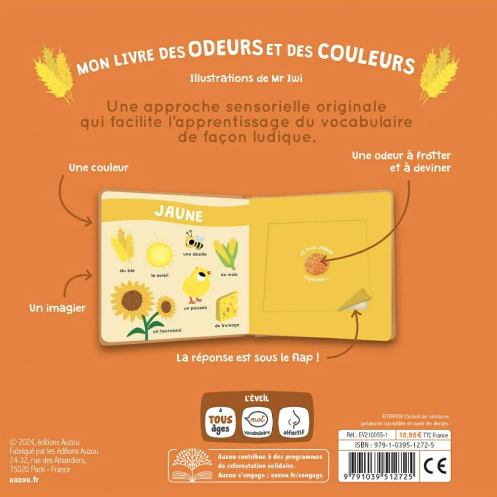 Mon livre des odeurs et des couleurs - La ferme