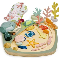 Mon petit étang avec rochers en bois