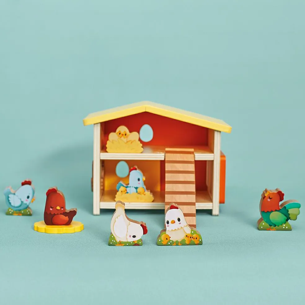 Mon premier poulailler en bois Ferme (11 pièces)