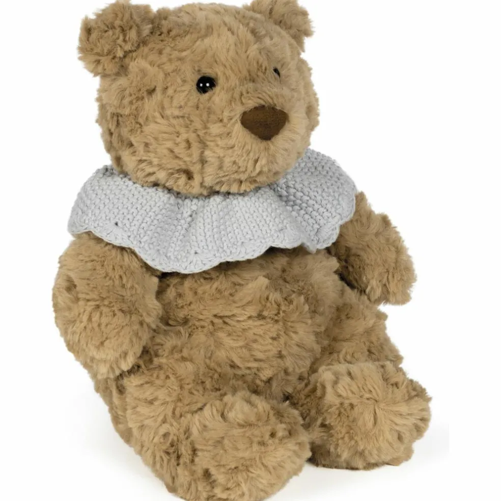 Ours en peluche tricot bleu (29 cm)