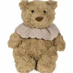 Ours en peluche tricot rose (29 cm)