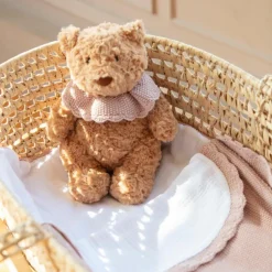 Ours en peluche tricot rose (29 cm)