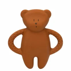 Ourson de dentition en caoutchouc naturel caramel
