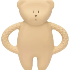 Ourson de dentition en caoutchouc naturel sable