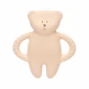 Ourson de dentition en caoutchouc naturel rose
