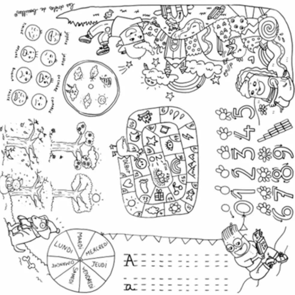 Pack 1 Coloritable + 2 Chaises Artiste