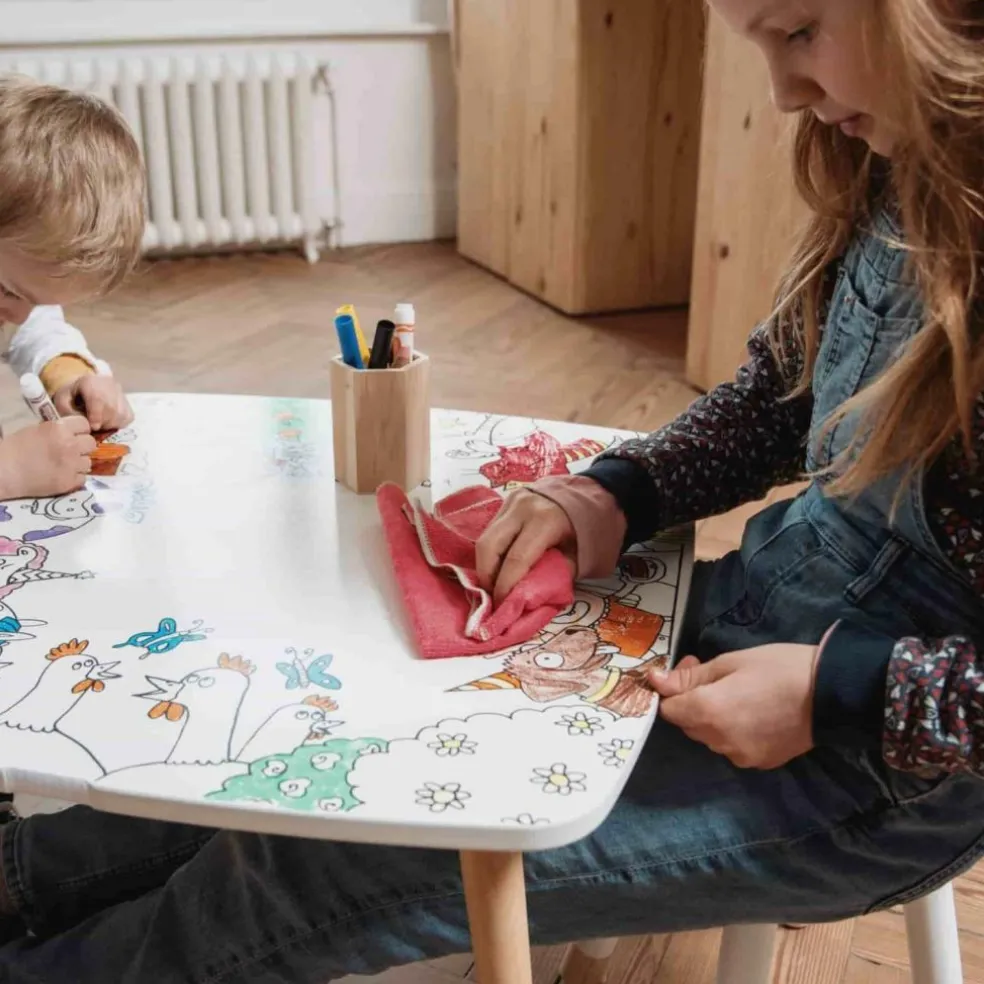 Pack 1 Coloritable + 2 Chaises Ferme