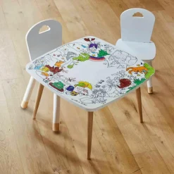 Pack 1 Coloritable + 2 Chaises Forêt