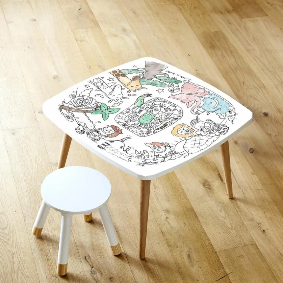 Pack 1 Coloritable + 2 Tabourets Savane