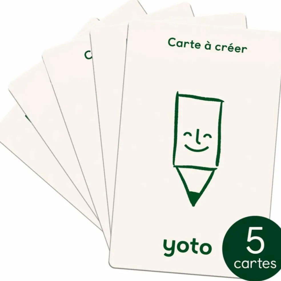 Pack de 5 Cartes à créer