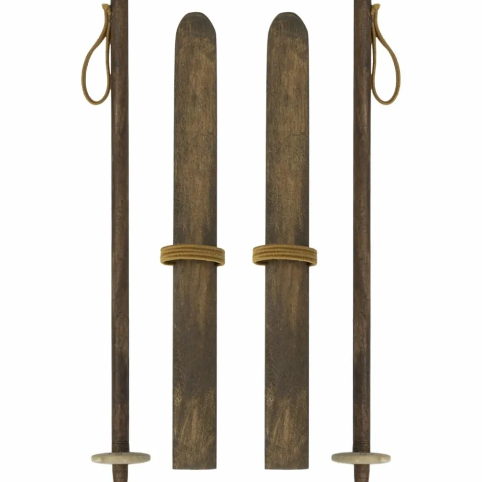 Paire de ski et bâtons Maman et Papa souris