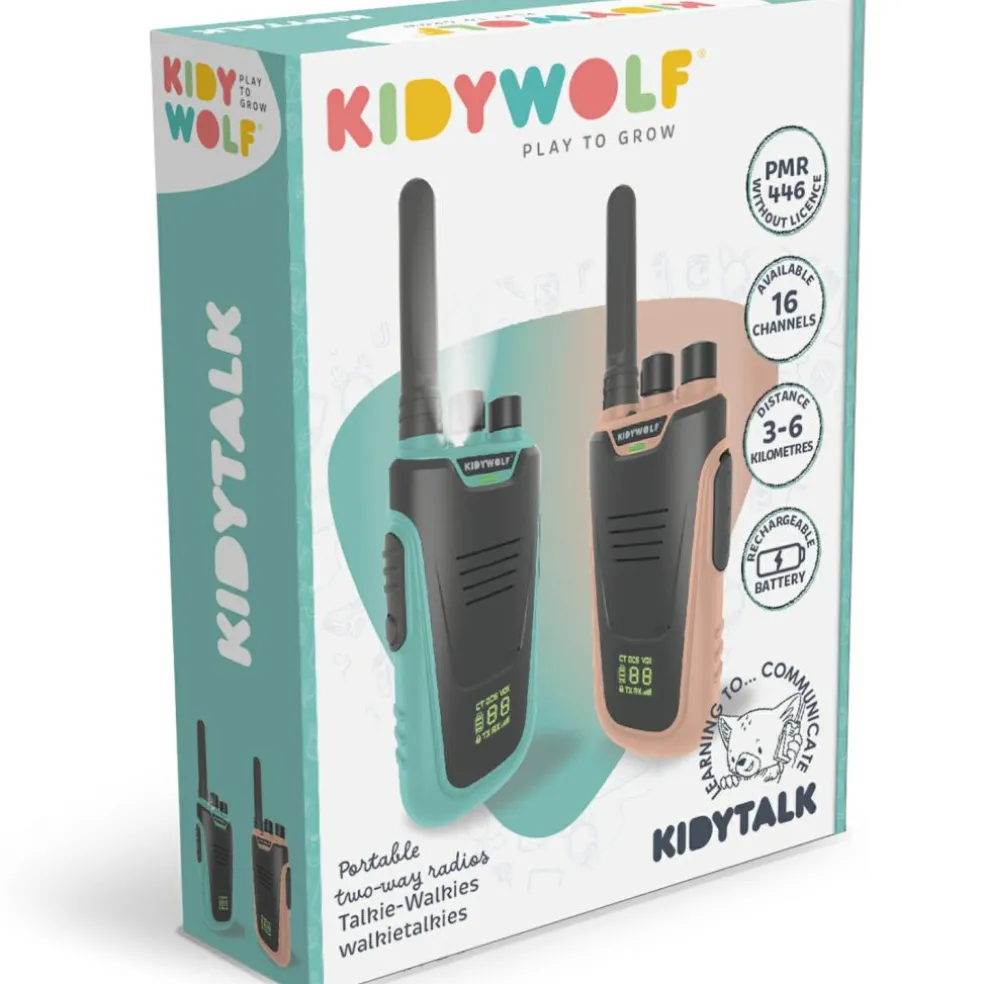 Paire de Talkie-Walkie KIDYTALK nude-cyan