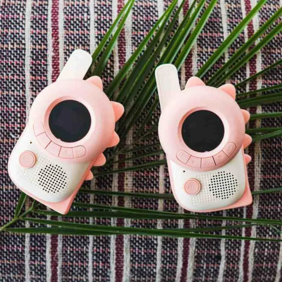Paire de Talkie-Walkie Zoo Dino Pink