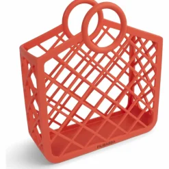 Panier de plage en silicone Rouge Corail