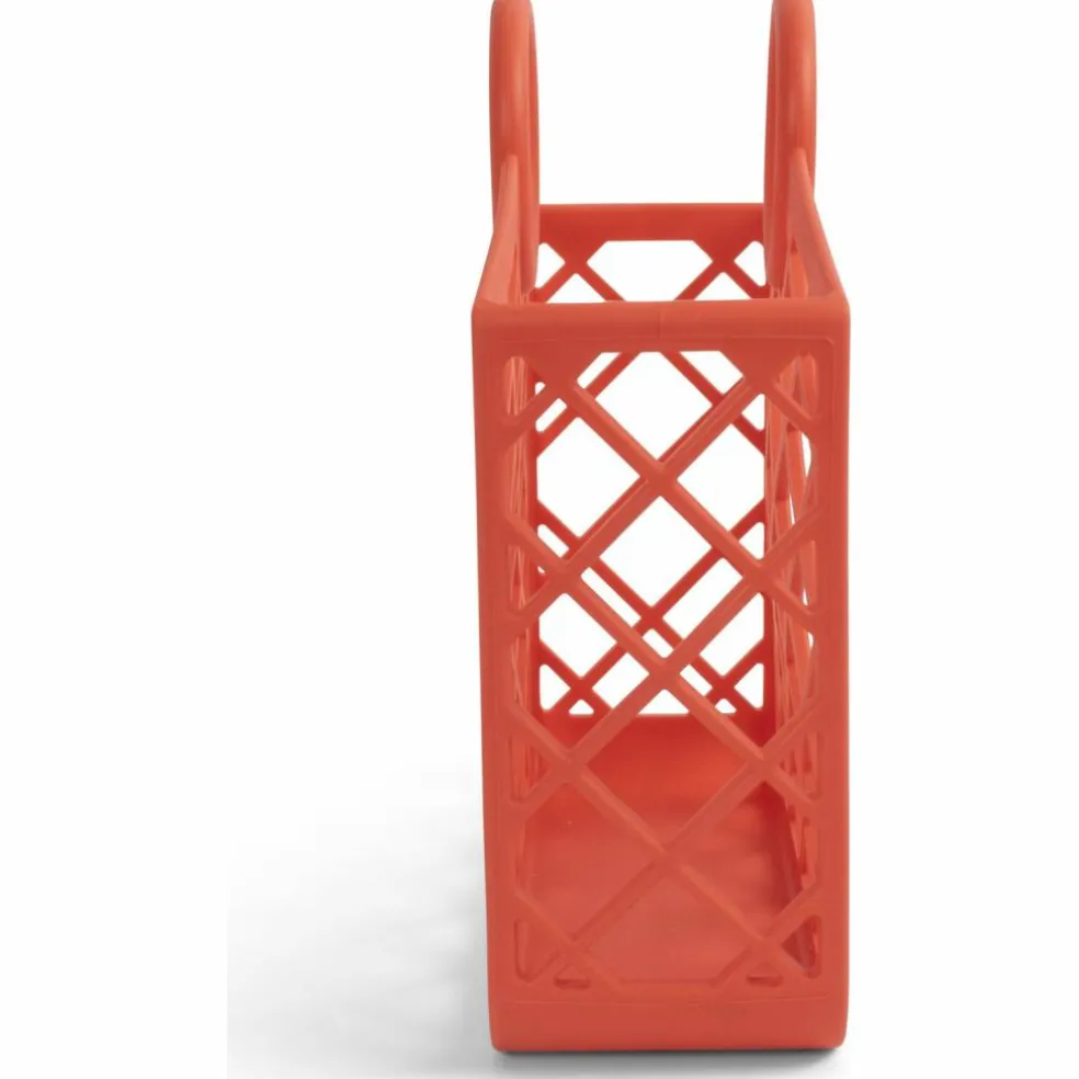 Panier de plage en silicone Rouge Corail