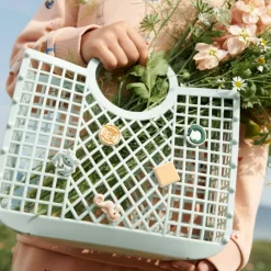 Panier enfant Samantha avec accessoires Light Peppermint