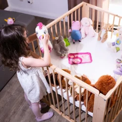 Parc bébé pliant Moritz Natural (89 x 95 cm)