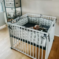 Parc bébé pliant Moritz White (89 x 95 cm)