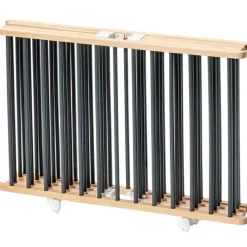 Parc pliant carré en bois Gaby hybride anthracite