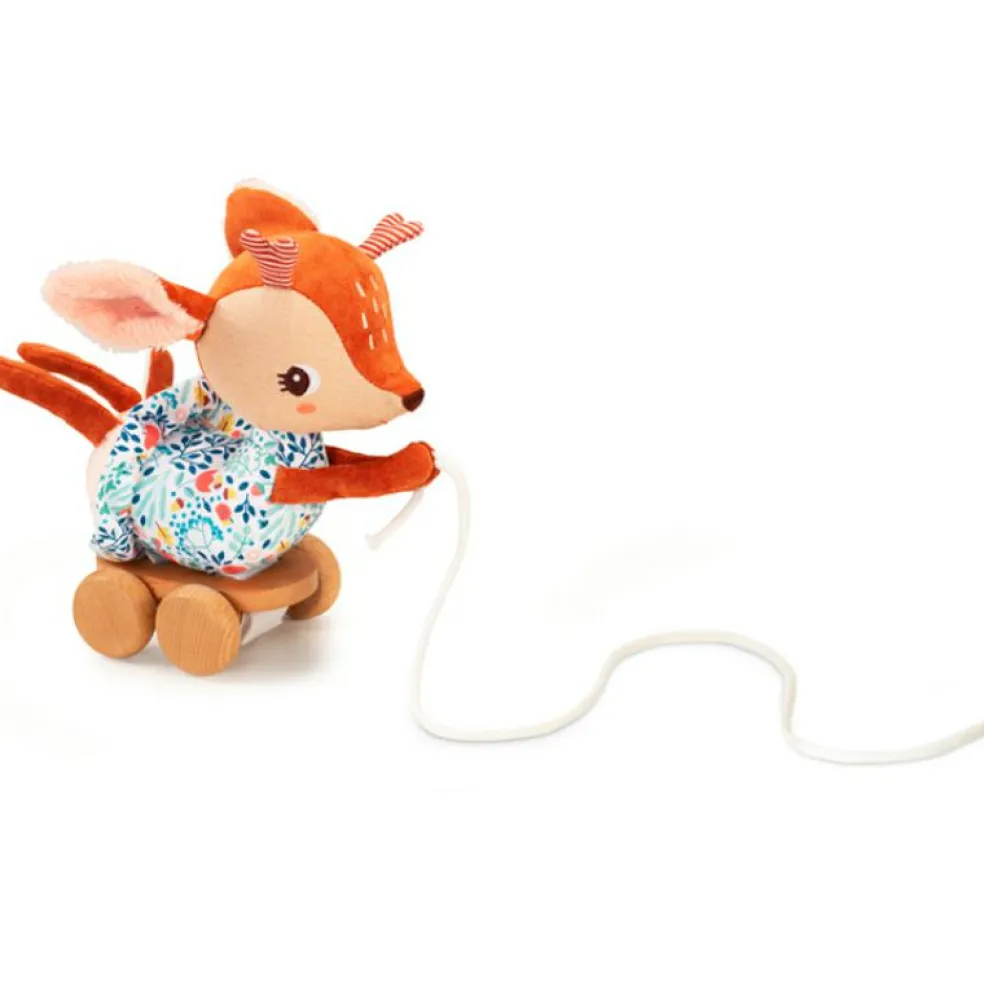 Peluche à tirer Stella le faon