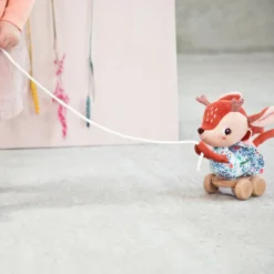 Peluche à tirer Stella le faon