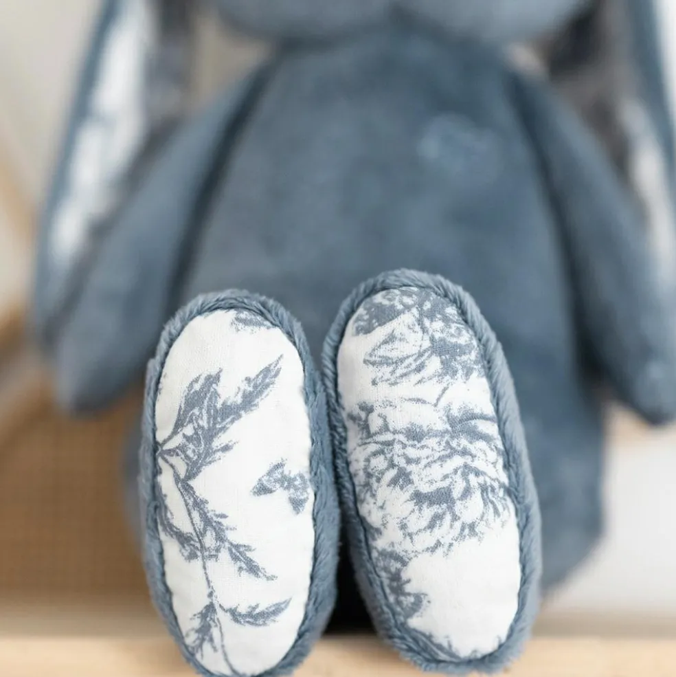 Peluche Augustin le lapin bleu (25 cm)