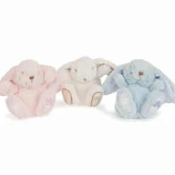 Peluche Augustin le lapin rose (12 cm)