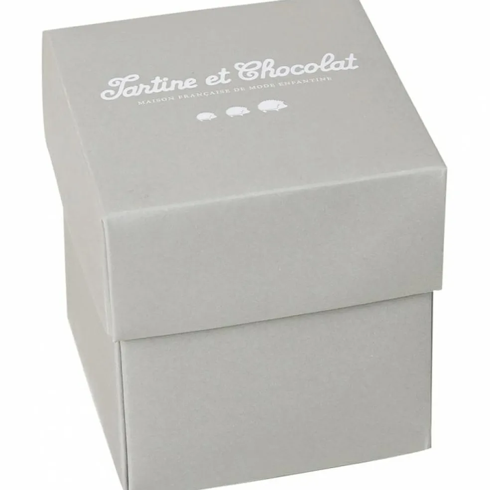 Peluche Augustin le lapin rose (12 cm)