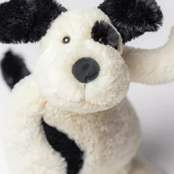 Peluche Bashful Chien noir et crème (31 cm)