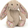 Peluche Bashful Lapin en fleurs Beige (31 cm)