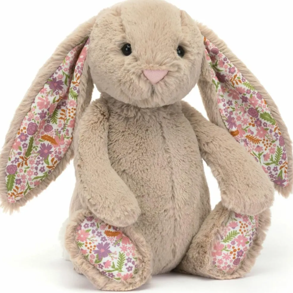 Peluche Bashful Lapin en fleurs Beige (31 cm)