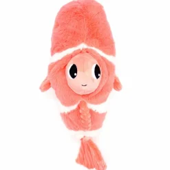 Peluche Bigou maman et bébé Les Ptipotos Corail (38 cm)