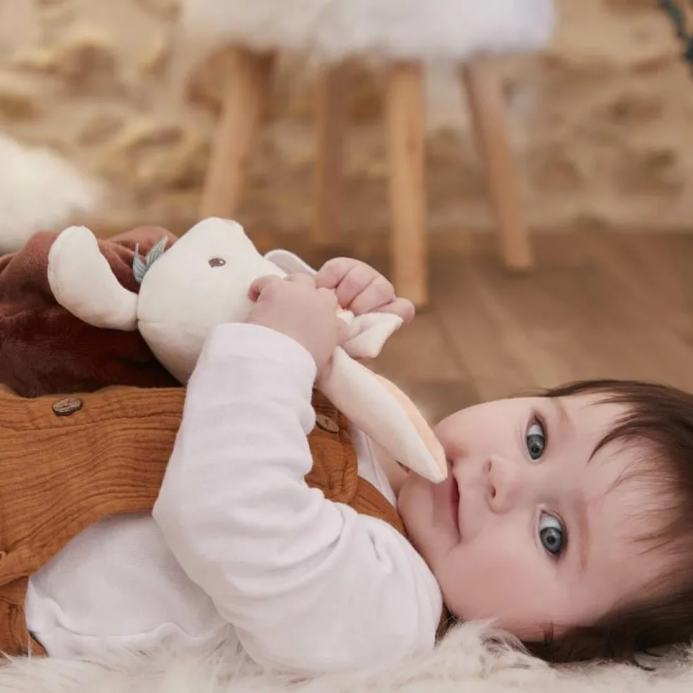 Peluche bulle d'amour lapin cannelle Plume (23 cm)