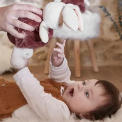 Peluche bulle d'amour lapin cannelle Plume (23 cm)